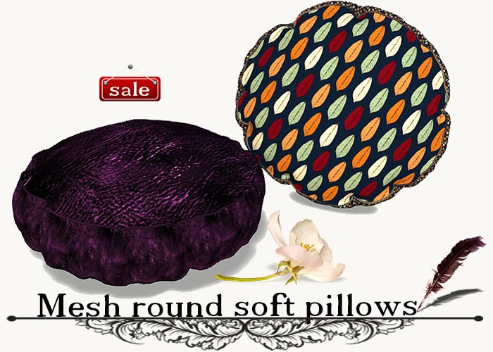 Mesh round soft pillows(modify&trasfert) v. 5