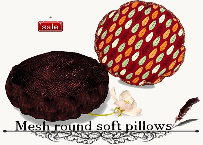 Mesh round soft pillows(modify&trasfert) v. 8
