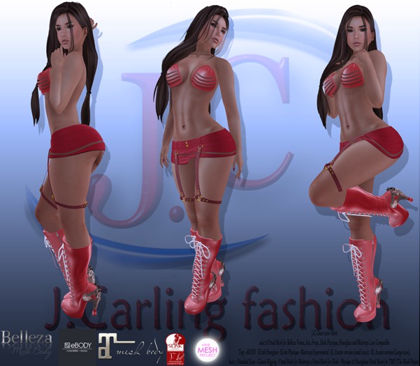 J.C Chest cover Skirt red