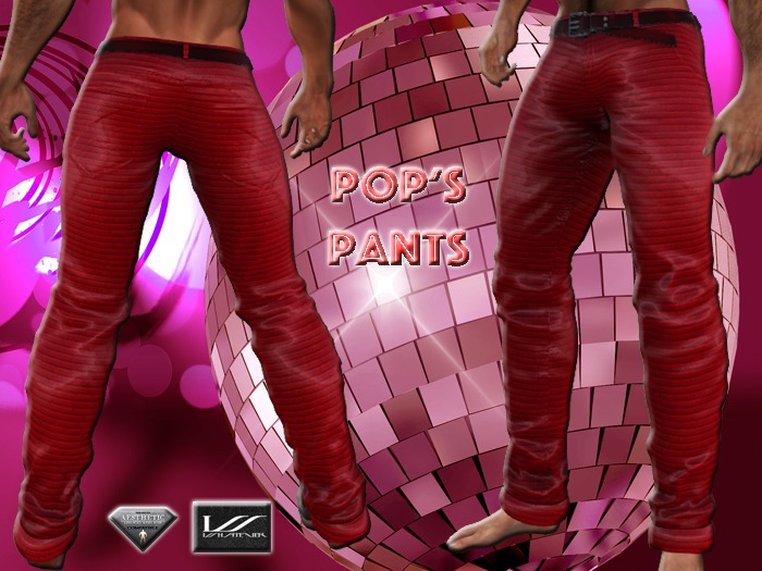 Pop's Pants Red by WhatEver