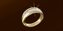 TM Channel of Love Right Hand Band Ring - BENTO - Right Ring Finger
