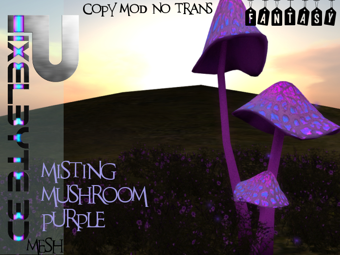 Bound- Wonderland Misting Mushrooms (Purple) Merchant