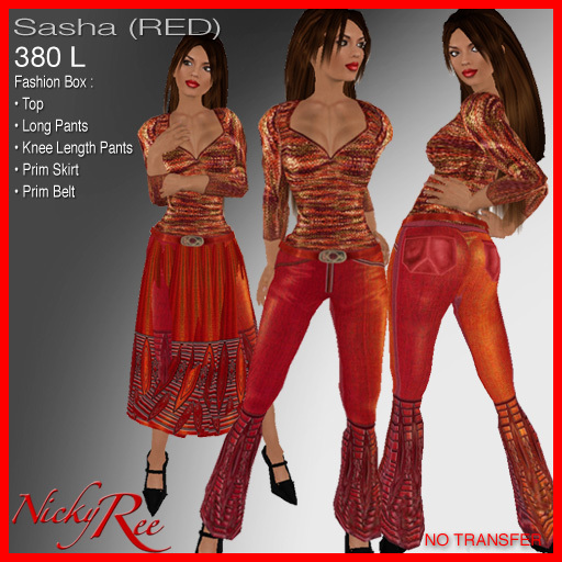 Nicky Ree Vintage Casuals - Sasha (Red)