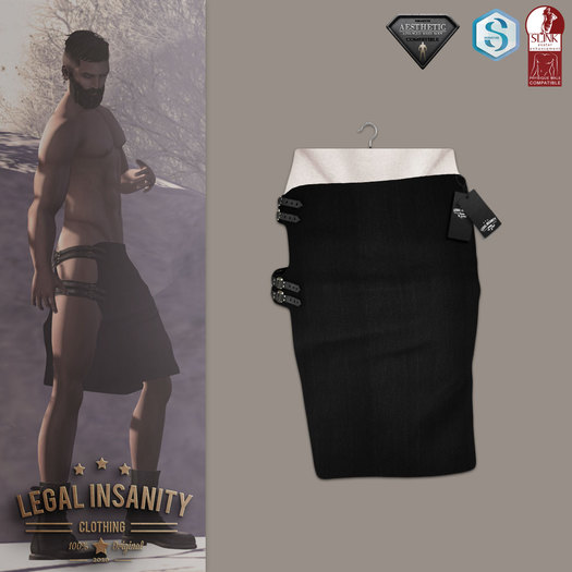 Legal Insanity - Ethan black kilt