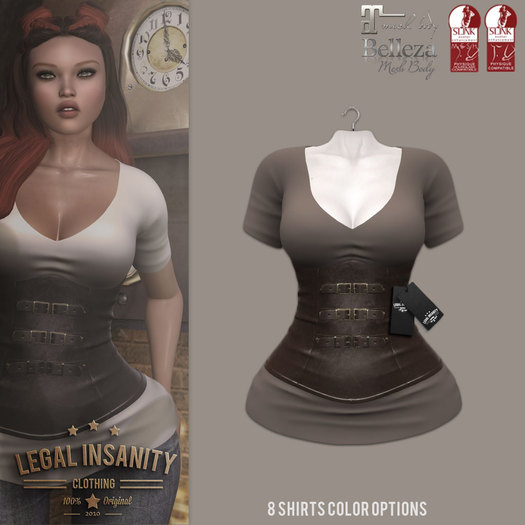 Legal Insanity - Clara brown corset