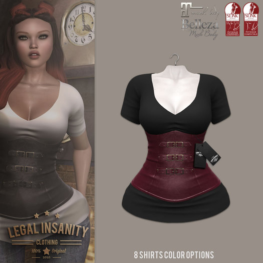 Legal Insanity - Clara red corset