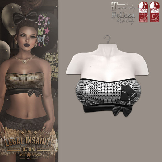 Legal Insanity - Betty top silver