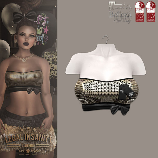 Legal Insanity - Betty top gold