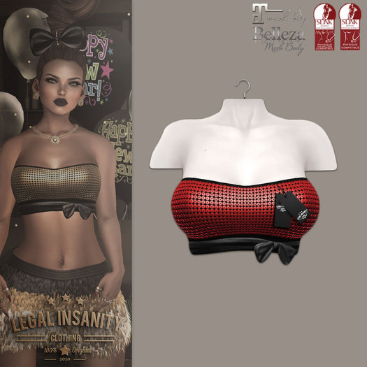 Legal Insanity - Betty top red
