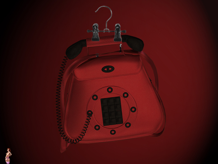 **String Fashion**Handbag Vintage Phone Red