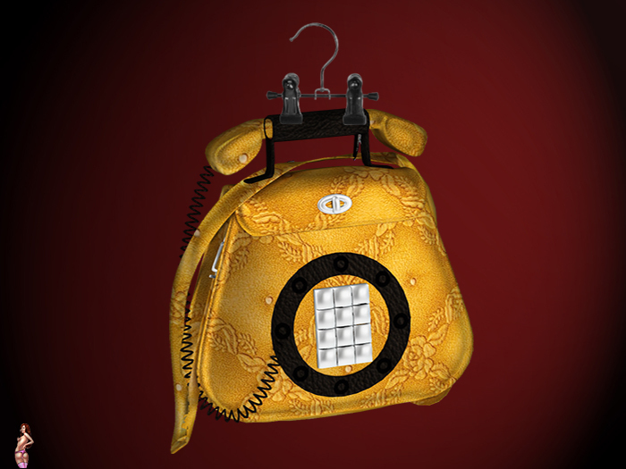 **String Fashion**Handbag Vintage Phone Yellow