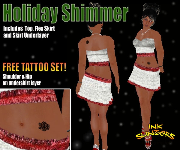 Holiday Shimmer & Snowflake Tattoo Bonus!