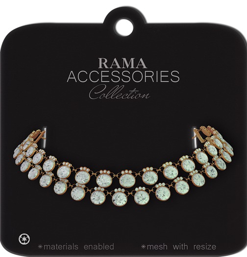 RAMA - Two of a Kind Crystal Necklace 'Copper'