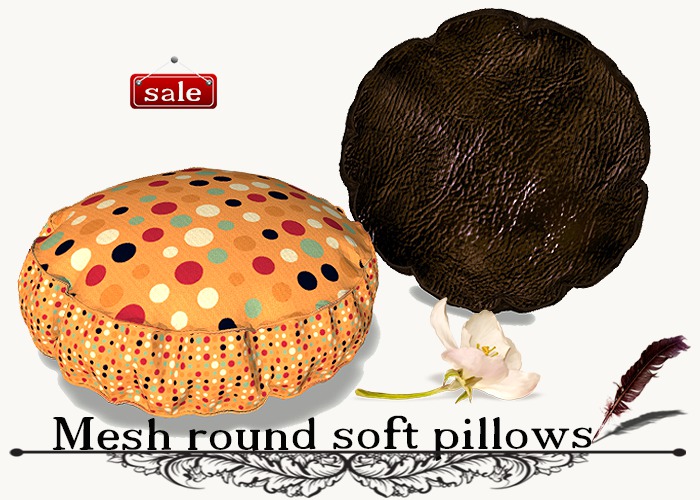 Mesh round soft pillows(modify&trasfert) v. 9