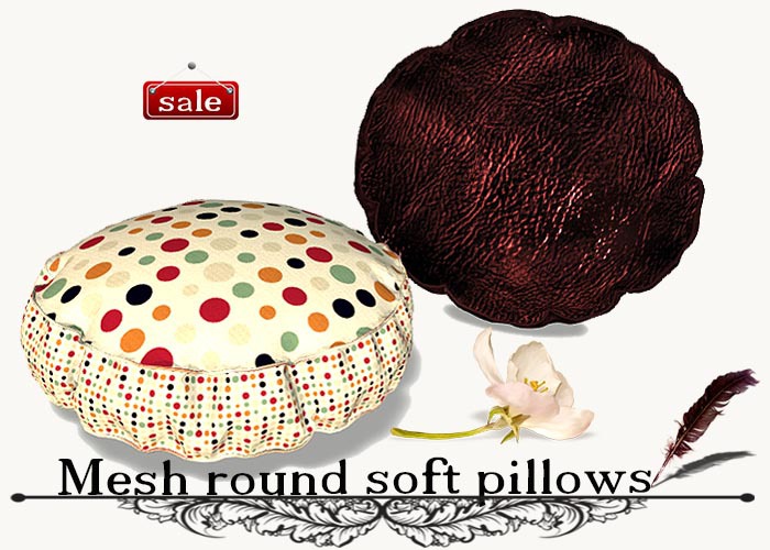 Mesh round soft pillows(modify&trasfert) v. 10