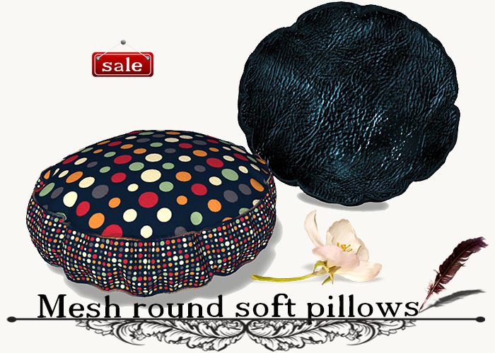 Mesh round soft pillows(modify&trasfert) v. 11