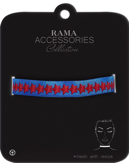 RAMA - Mars Star Power Lace Choker 'Blue'