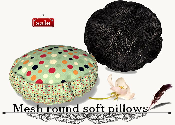 Mesh round soft pillows(modify&trasfert) v. 12