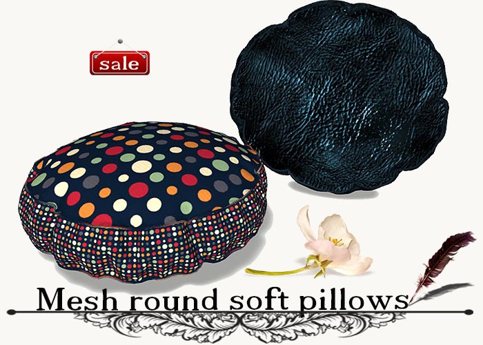 Mesh round soft pillows(modify&trasfert) v. 14