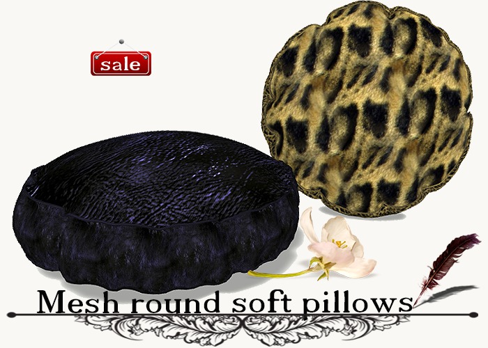 Mesh round soft pillows(modify&trasfert) v. 16