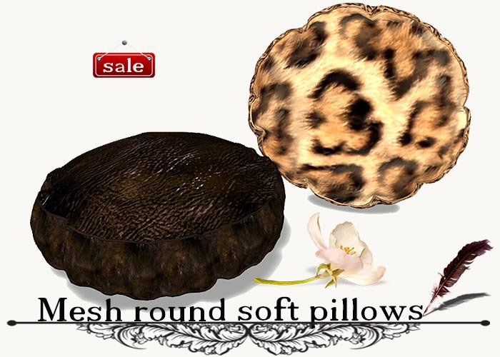 Mesh round soft pillows(modify&trasfert) v. 17