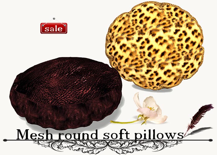 Mesh round soft pillows(modify&trasfert) v. 18