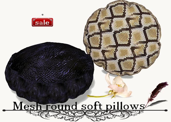 Mesh round soft pillows(modify&trasfert) v. 19