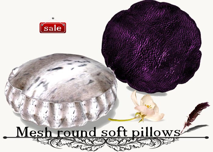 Mesh round soft pillows(modify&trasfert) v. 20