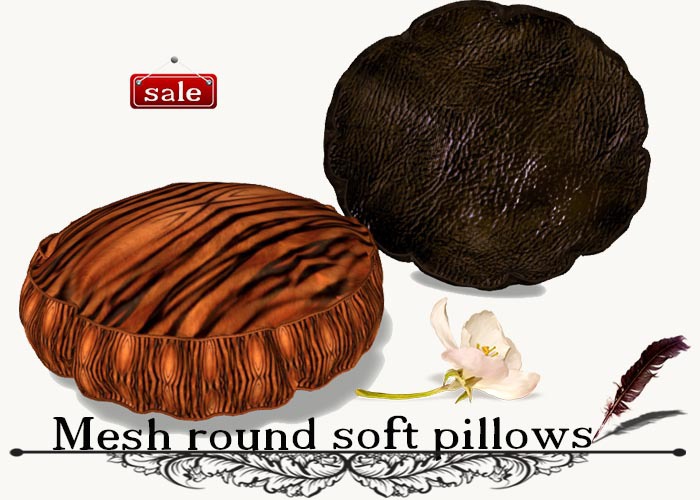 Mesh round soft pillows(modify&trasfert) v. 21