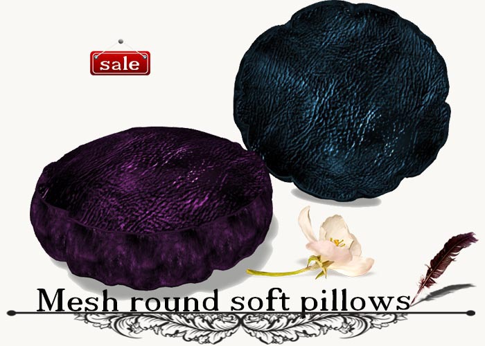 Mesh round soft pillows(modify&trasfert) v. 23