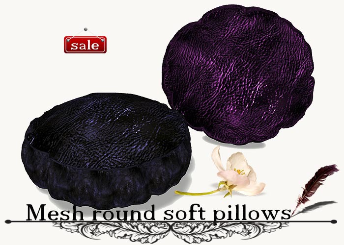 Mesh round soft pillows(modify&trasfert) v. 24