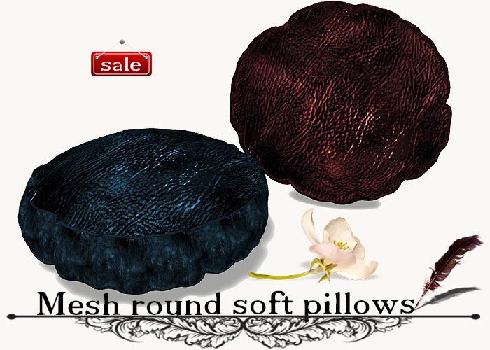 Mesh round soft pillows(modify&trasfert) v. 25