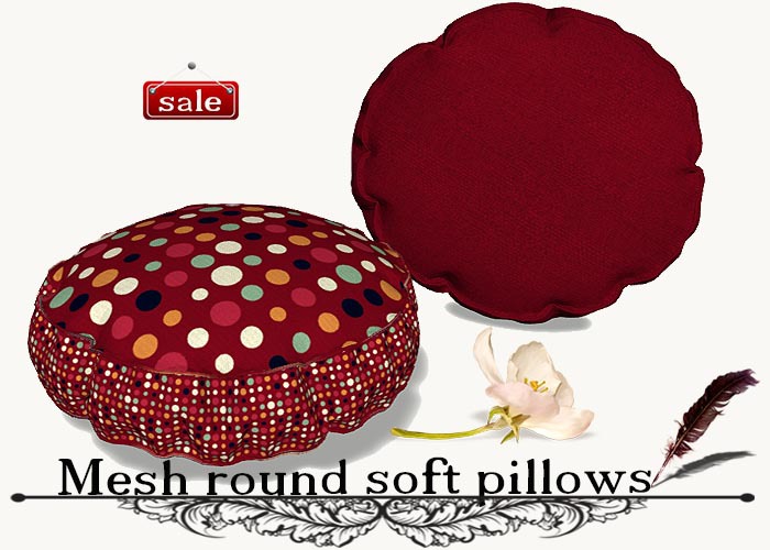 Mesh round soft pillows(modify&trasfert) v. 27