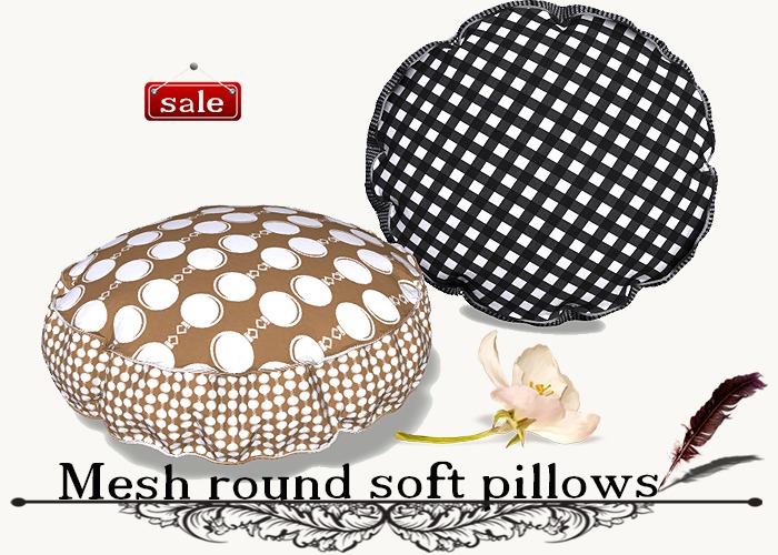 Mesh round soft pillows(modify&trasfert) v. 29