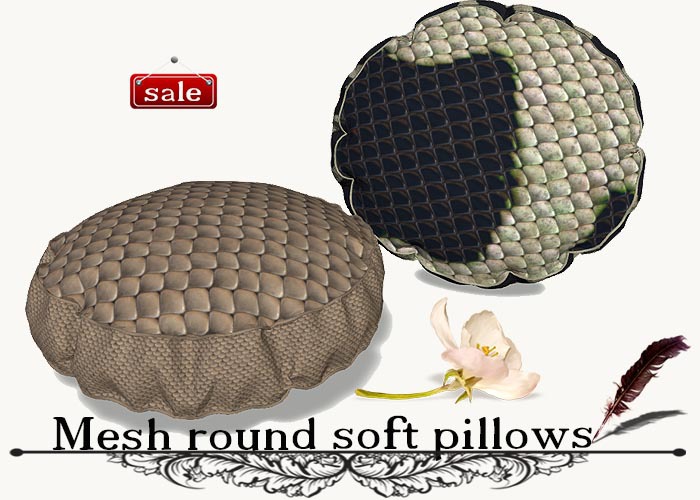Mesh round soft pillows(modify&trasfert) v. 31