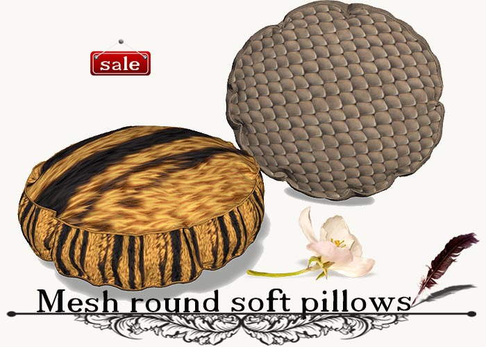 Mesh round soft pillows(modify&trasfert) v. 34