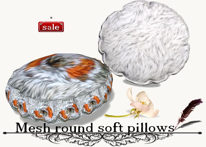 Mesh round soft pillows(modify&trasfert) v. 35