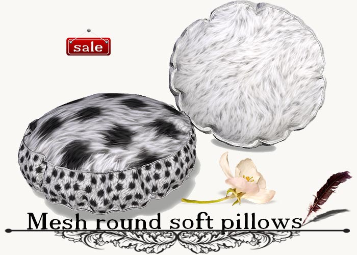 Mesh round soft pillows(modify&trasfert) v. 38