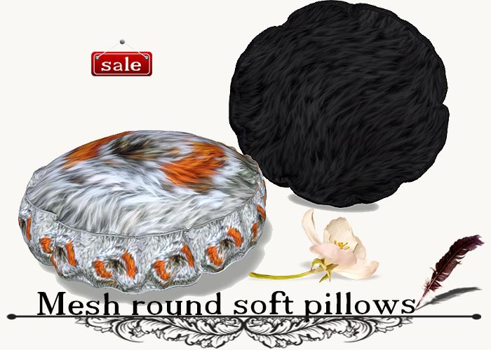 Mesh round soft pillows(modify&trasfert) v. 39