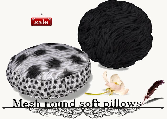 Mesh round soft pillows(modify&trasfert) v. 41