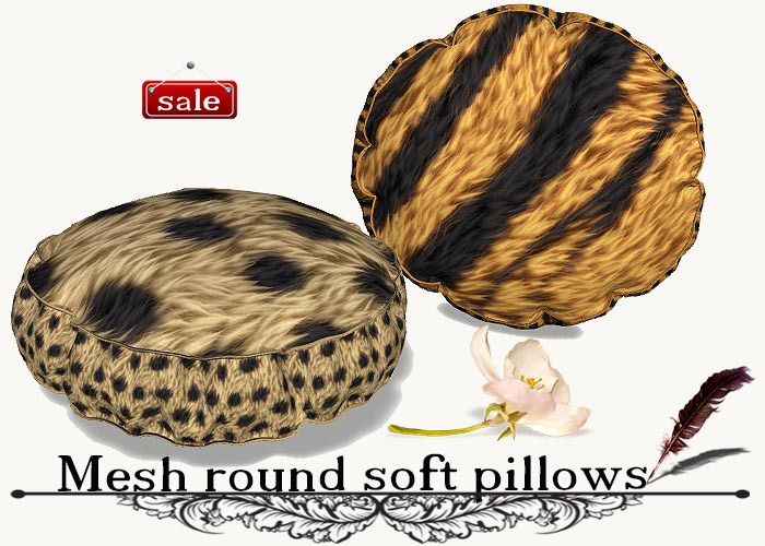 Mesh round soft pillows(modify&trasfert) v. 44