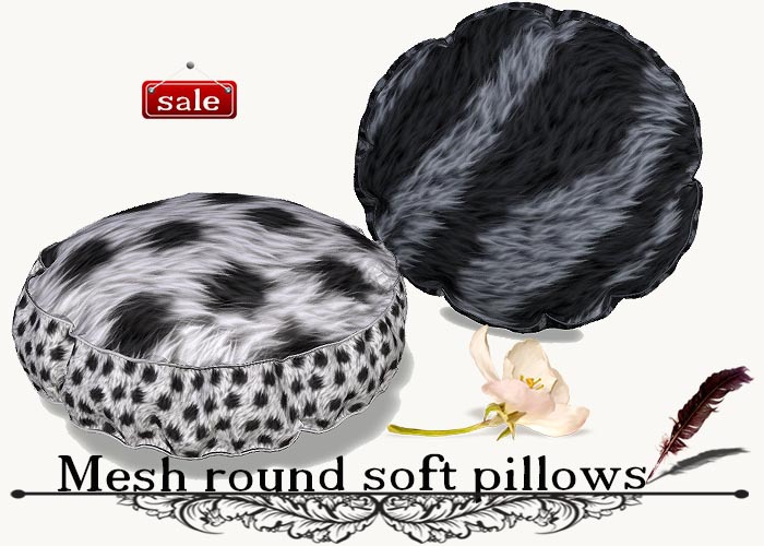 Mesh round soft pillows(modify&trasfert) v. 45