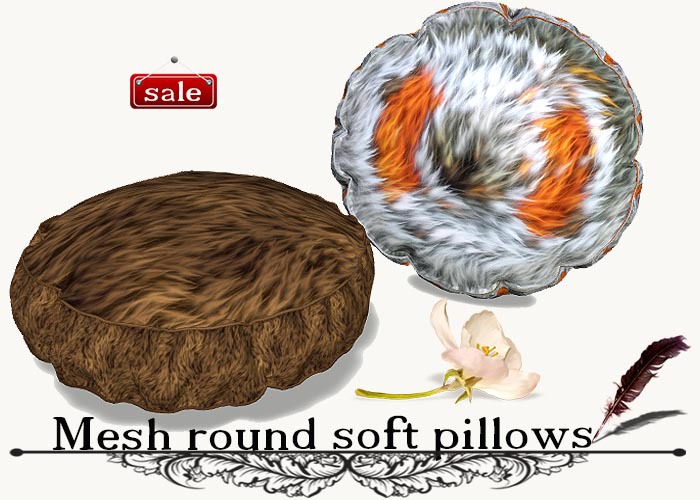 Mesh round soft pillows(modify&trasfert) v. 43