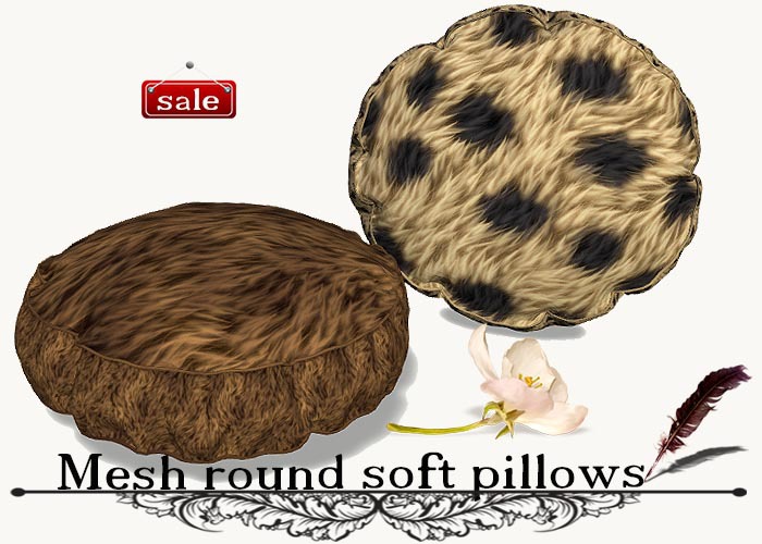 Mesh round soft pillows(modify&trasfert) v. 46