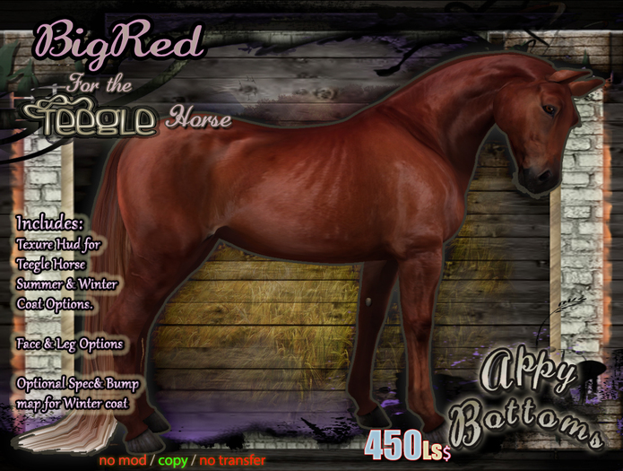 ~AppyBottoms~ Teegle Texture -BigRed