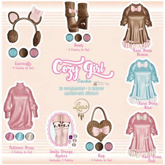 Luas Cozy Girl Boots Blue