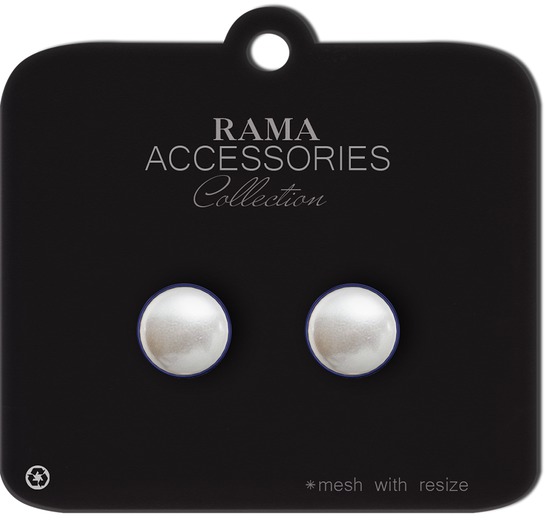 RAMA - Pearl Anna Earrings 'Navy'