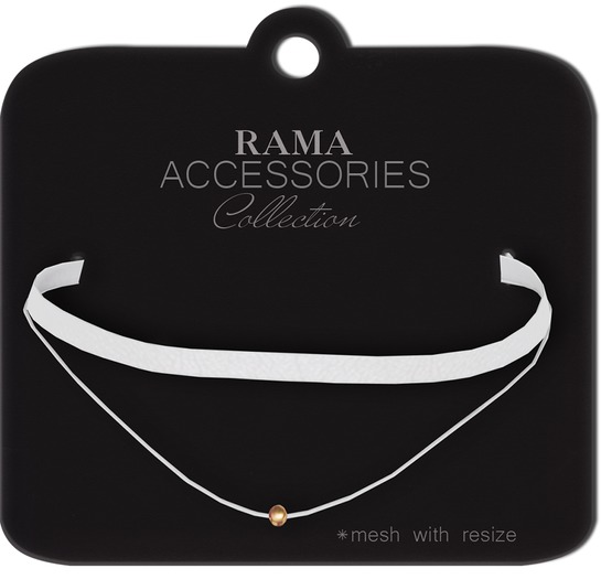 RAMA - Minimal Instinct Vegan Suede Choker 'White'
