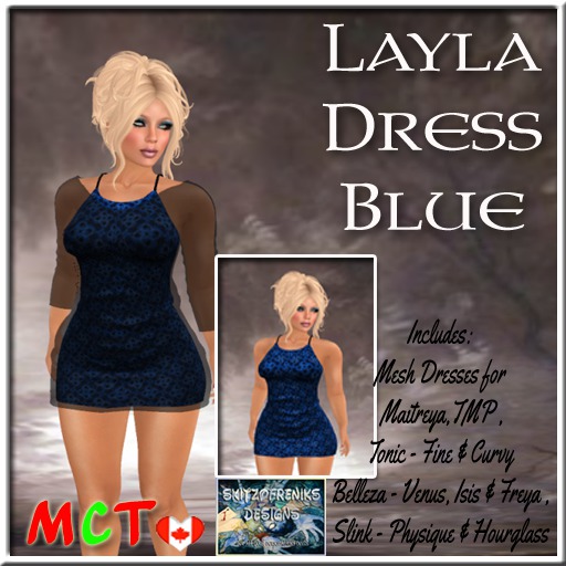 Layla Halter Dress - Blue