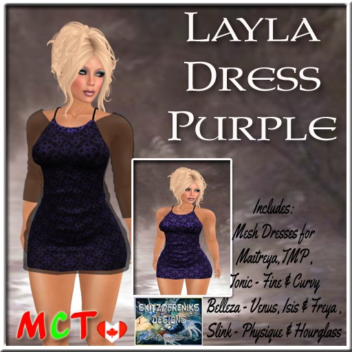 Layla Halter Dress - Purple